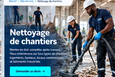 Illustration IA : Nettoyage de chantiers